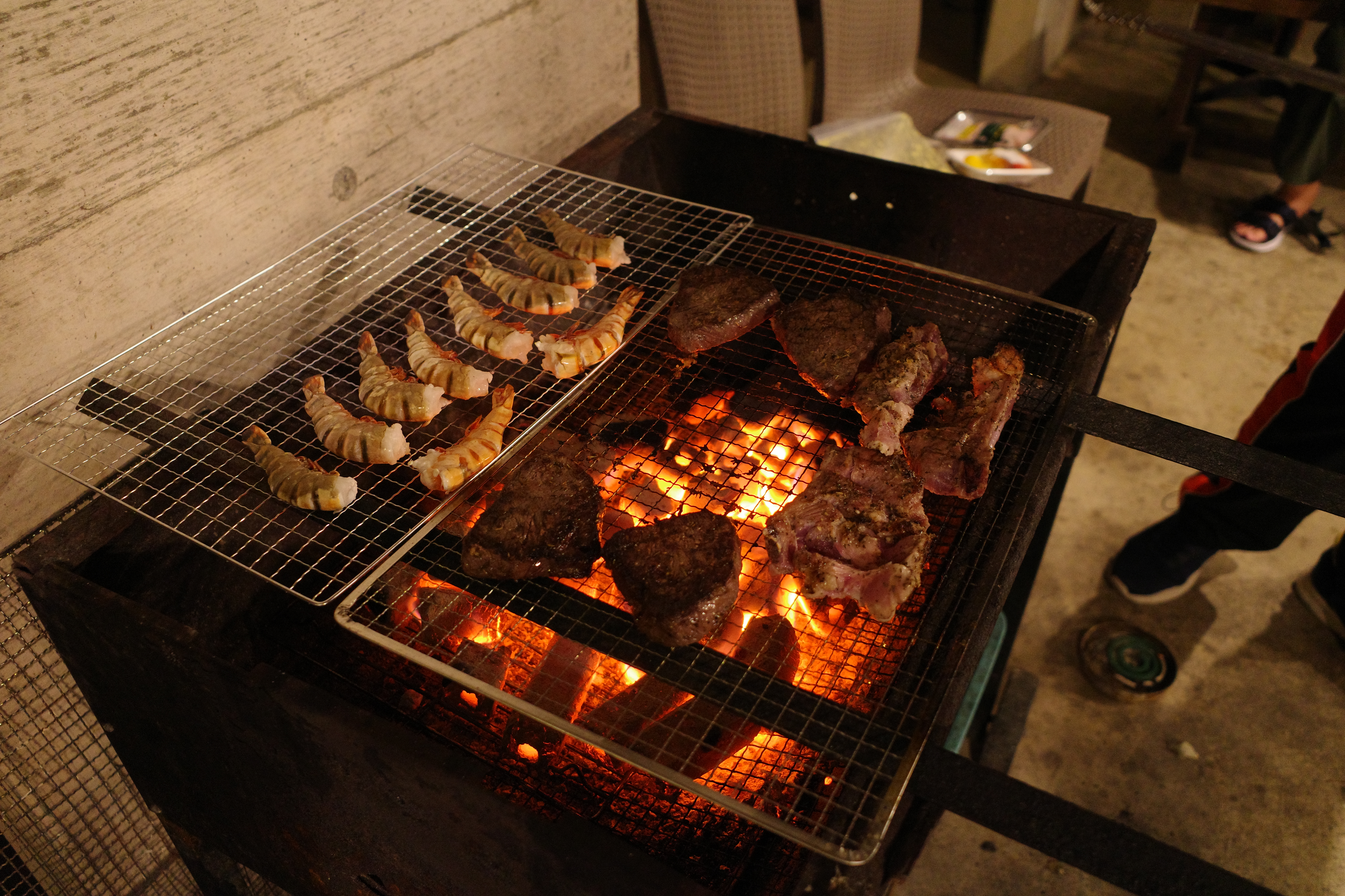 なんとBBQも