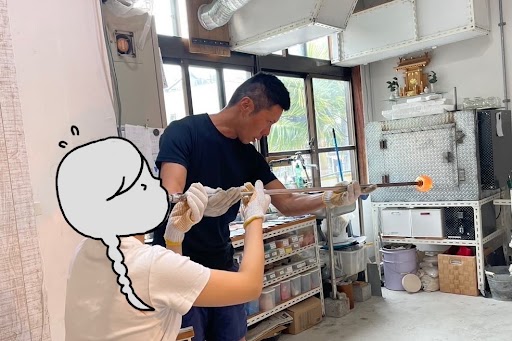 発ガラス体験
