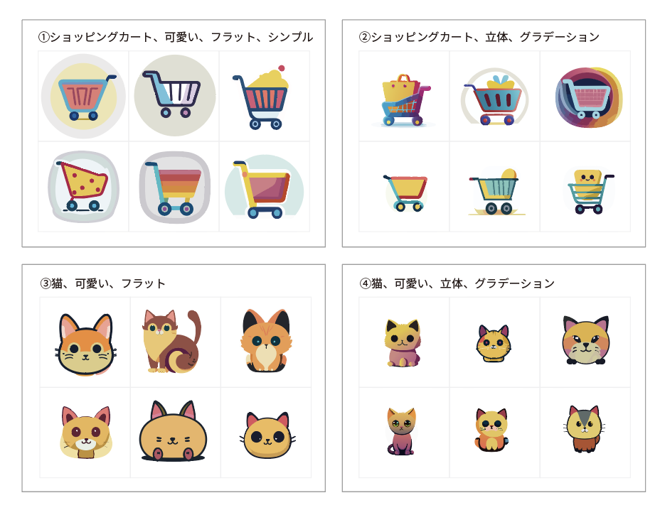 ベクター生成機能で作成したイラスト